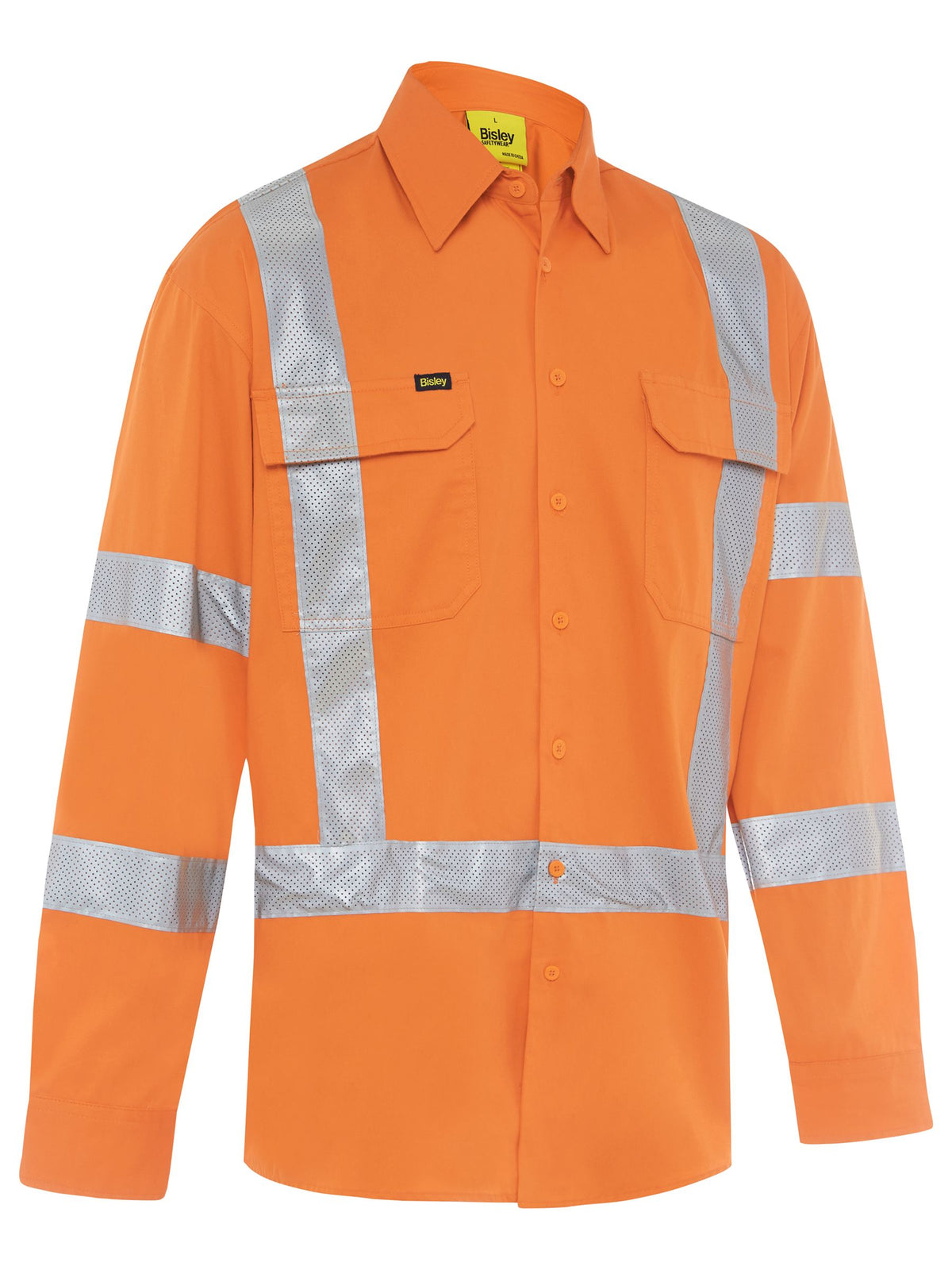 Men's Taped Hi Vis Drill Shirt - Men's