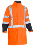 Men's Taped Hi Vis Stretch PU Rain Coat - Men's