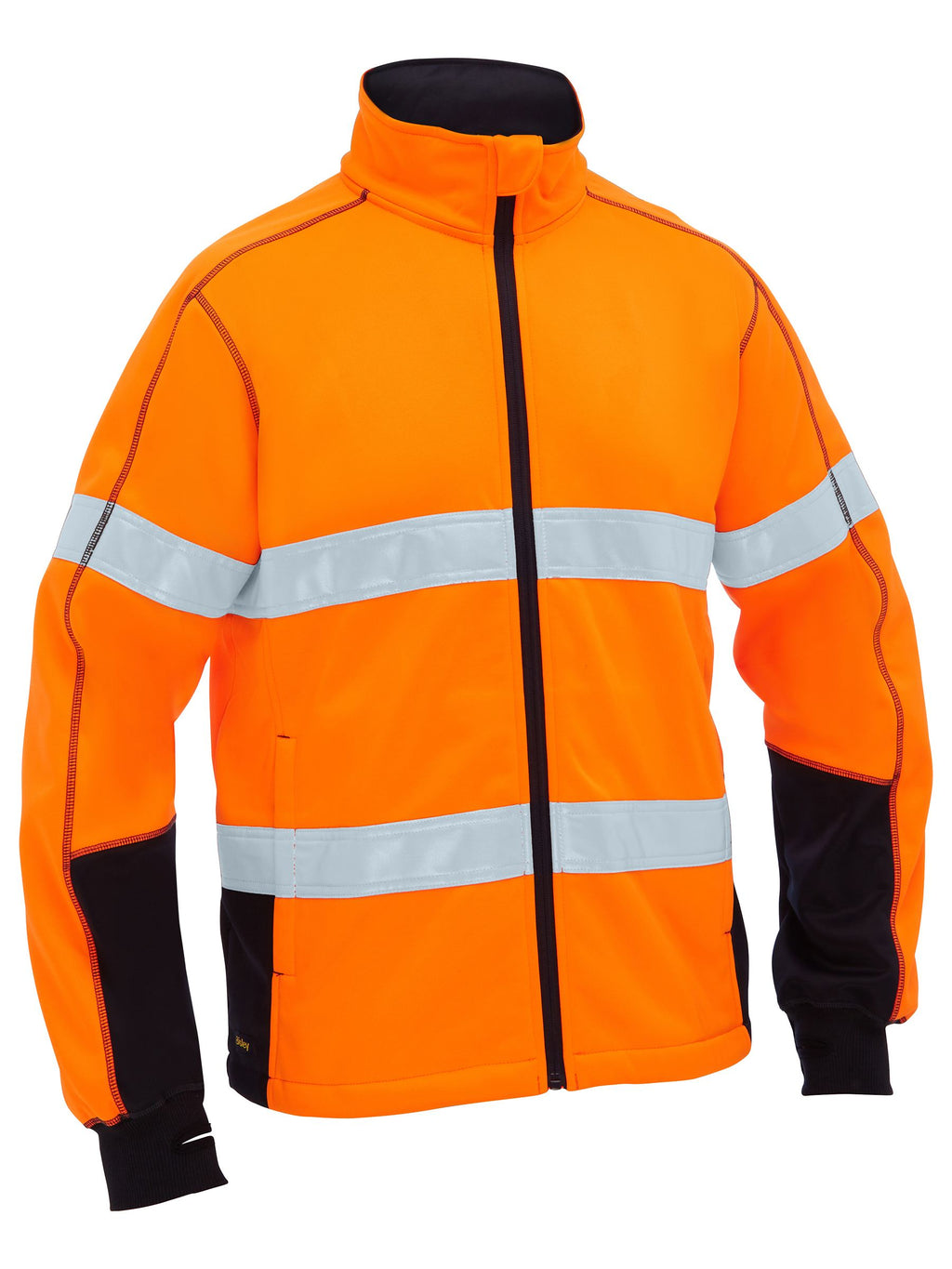 Men's Taped Hi Vis Zip Front Fleece - Men's