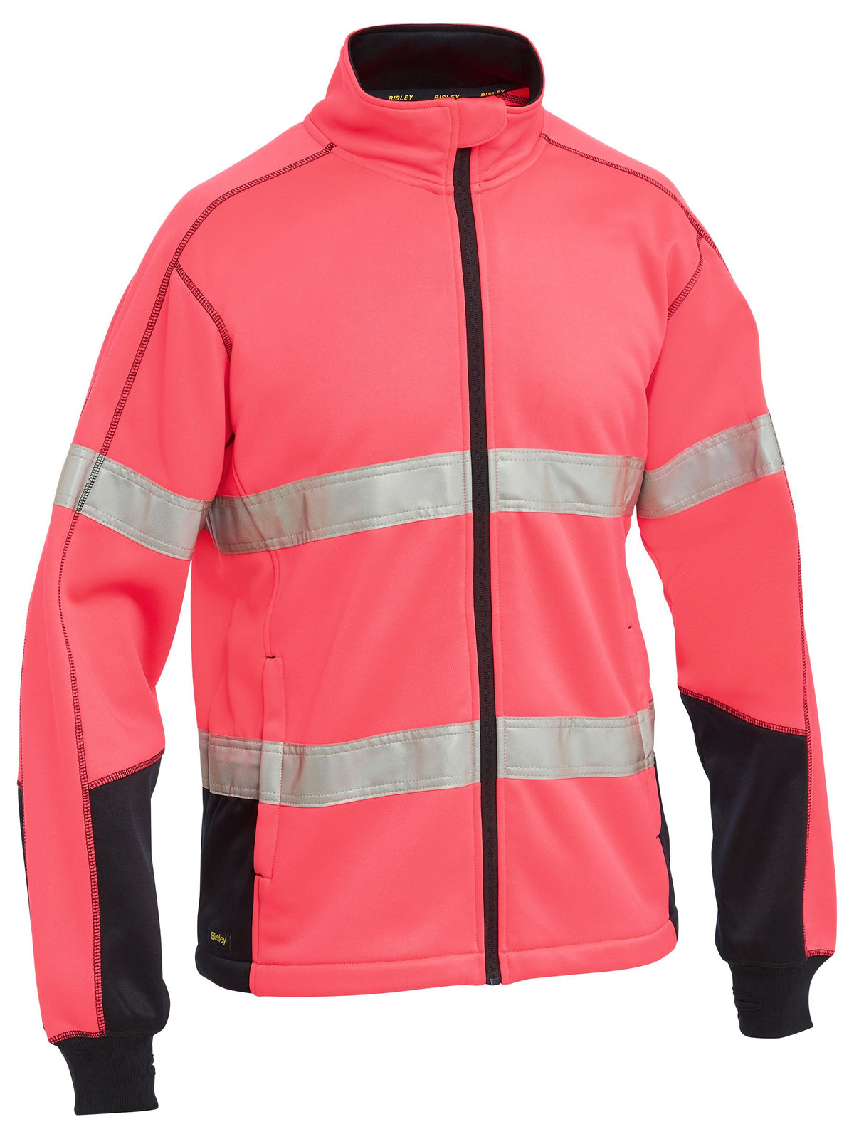 Men's Taped Hi Vis Zip Front Fleece - Men's