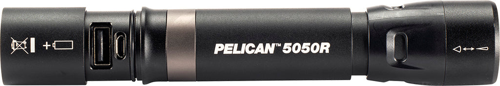 Pelican 5050R Rechargeable Li-Ion Flashlight - Black - view 3
