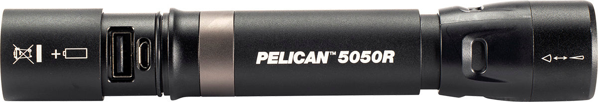 Pelican 5050R Rechargeable Li-Ion Flashlight - Black - view 3