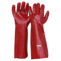45cm Red PVC Gloves Large | PIP