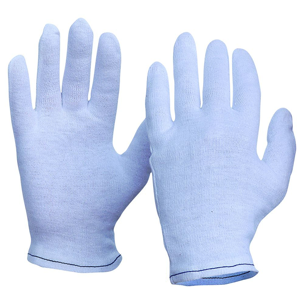 Interlock Poly/Cotton Liner Hemmed Cuff Gloves Mens Size | PIP