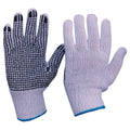 Knitted Poly/Cotton With PVC Dots Gloves Mens Size | PIP