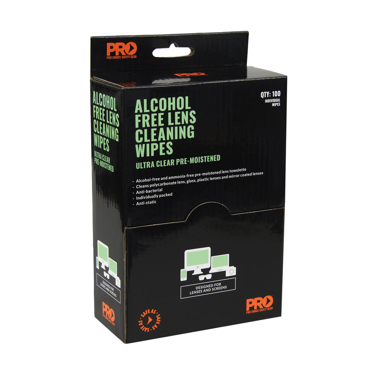 Lens Cleaning Wipe - Alcohol Free 100 Pack | PIP, view 2