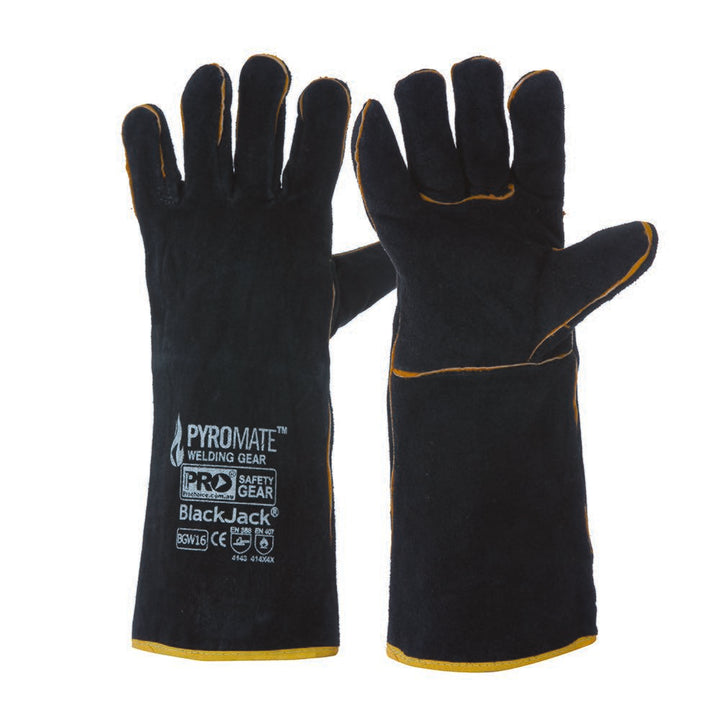 Pyromate Black Jack - Black & Gold Glove Large | PIP