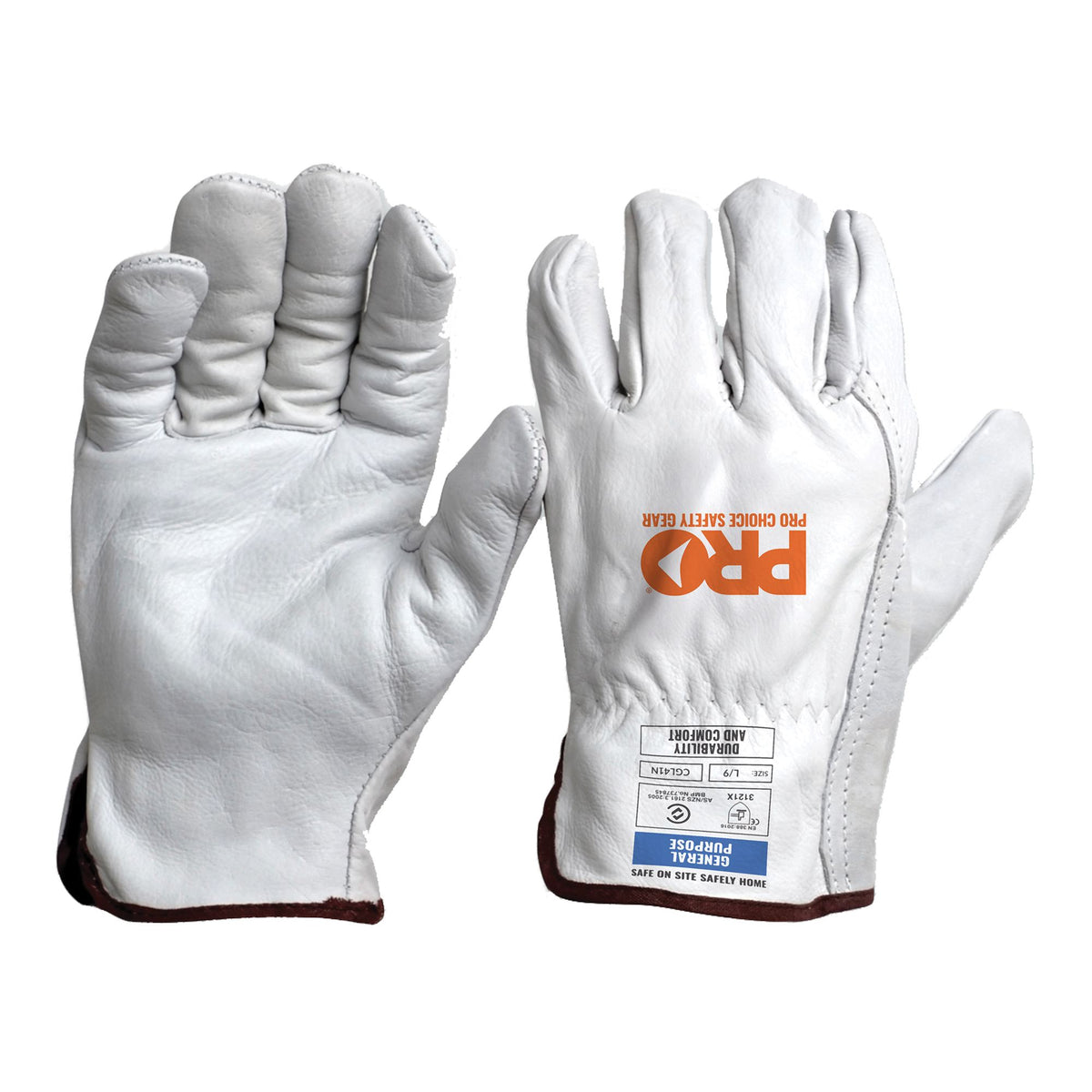Riggamate Natural Cowgrain Gloves | PIP