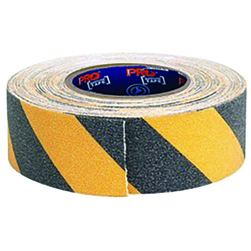 Self Adhesive Non Slip Hazard Tape Yellow & Black. 18M X 50mm | PIP