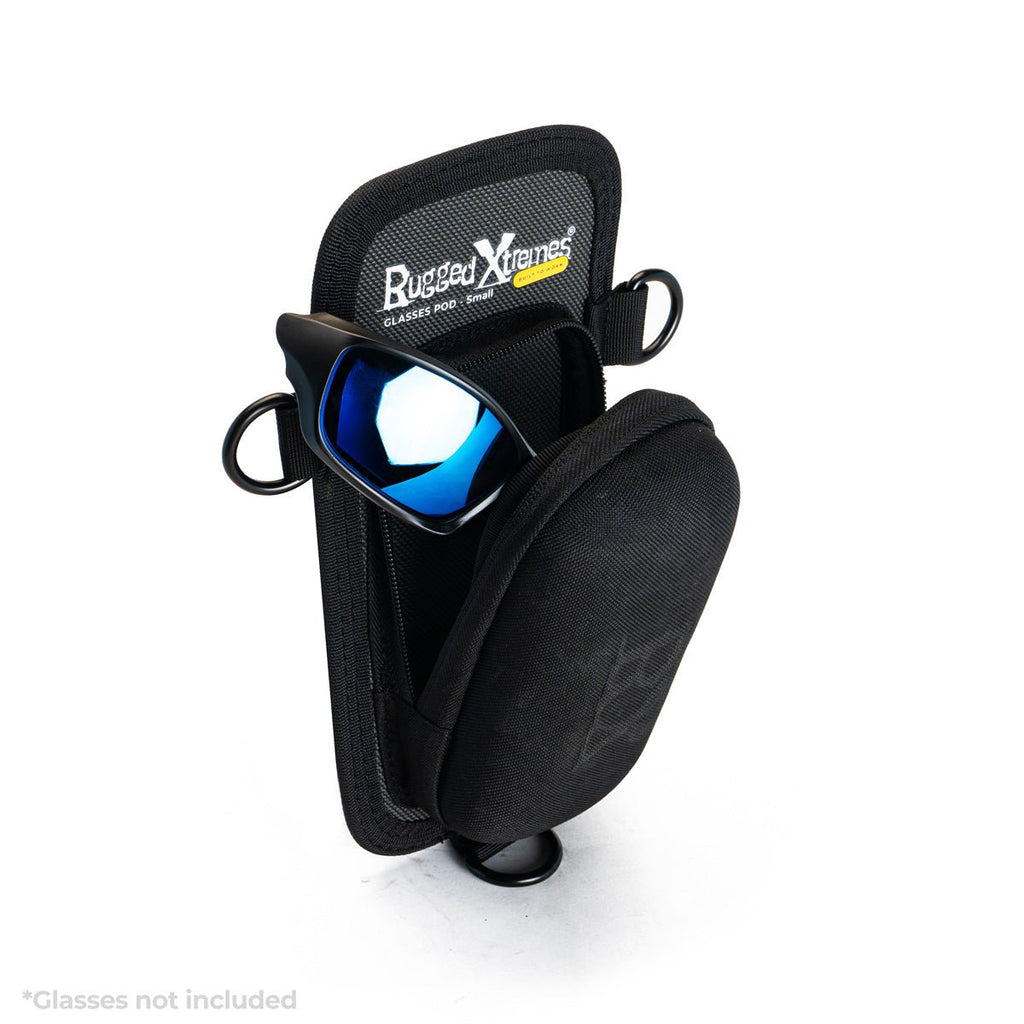 Rugged Xtremes PODConnect® EVA HARD MOULDED GLASSES POD 120 x 80 x 240mm BLACK