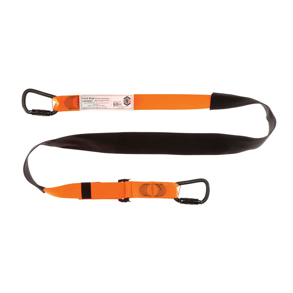 Pole Strap 2M Triple Action Karabiner - Pole Straps