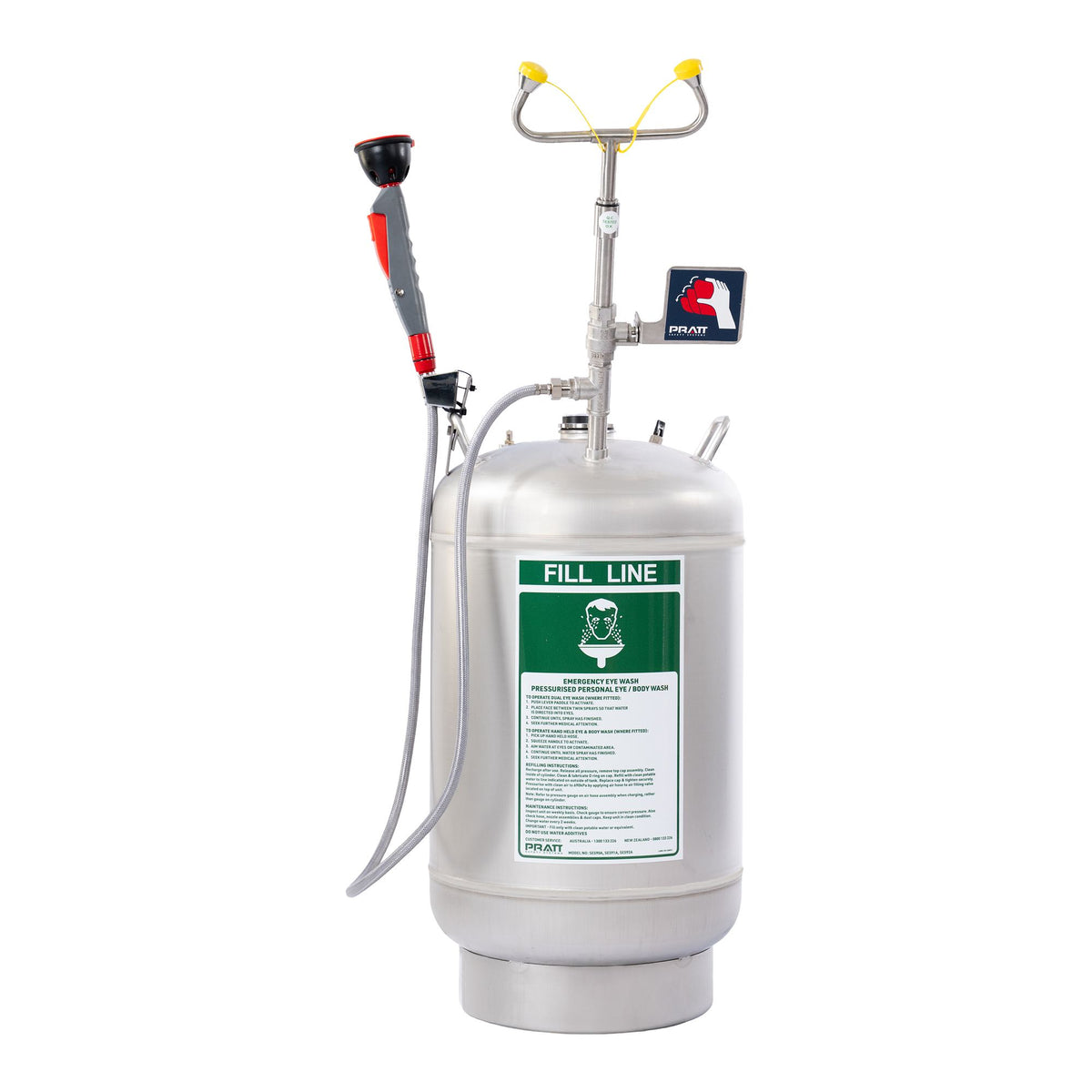 Portable Pressurised Eye and Body Wash Unit - Emergency Showers & Eyewash
