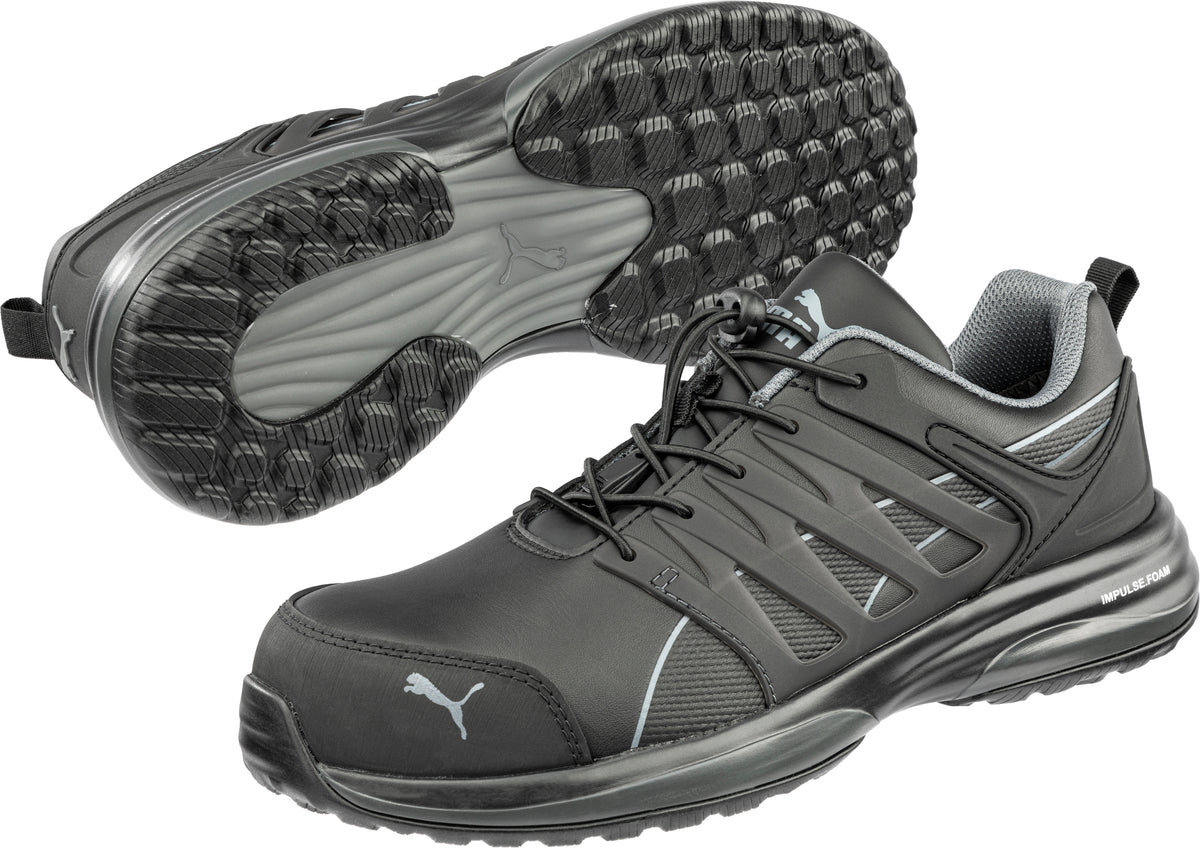 Push Safety Footwear in Black - view 2