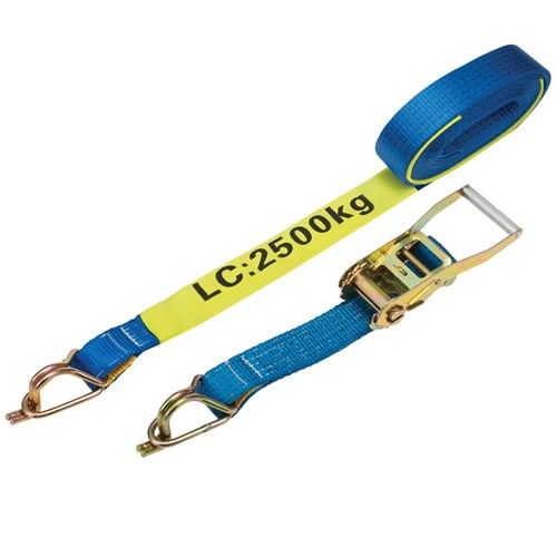 Ratchet Tie Down 50mmx12M 2.5T Captive J-Hook - Lifting