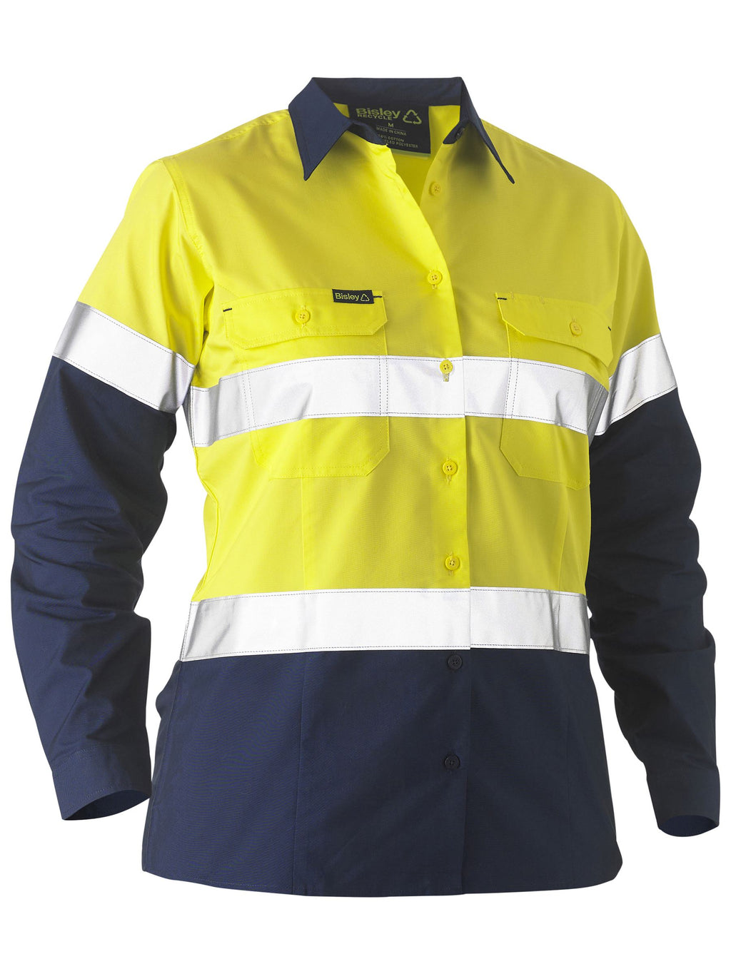 Recycled Two-Tone Hi-Vis Drill Shirt - Men's