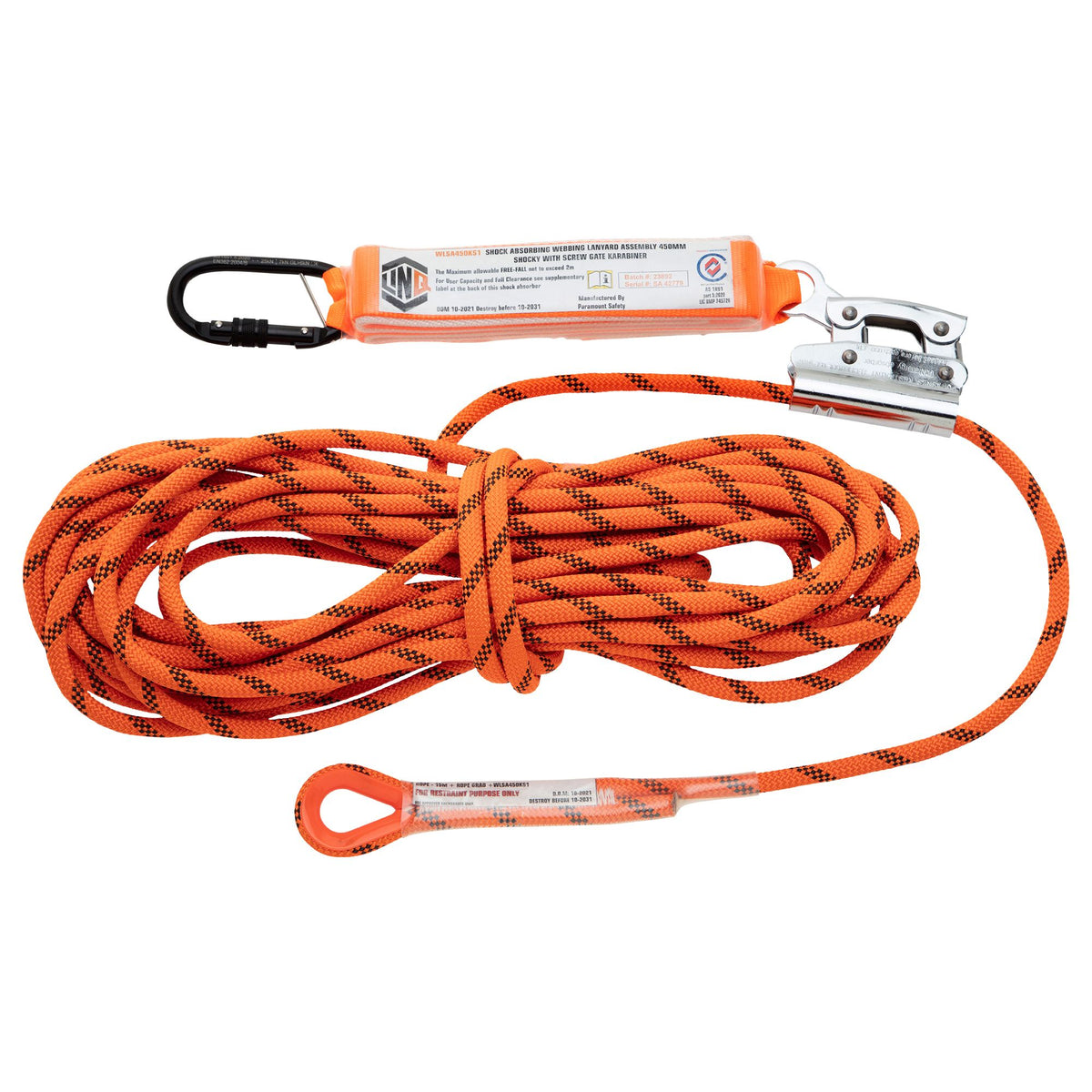 Rope Kermantle 20m with Rope Grab and Shock Absorber - Ropes