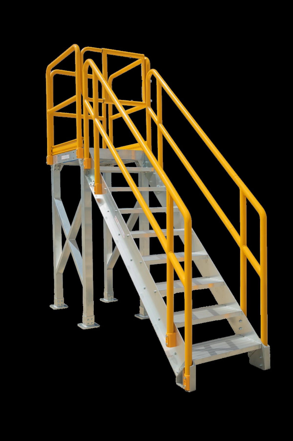 1000mm Aluminium Handrail | Industrial Access Platforms