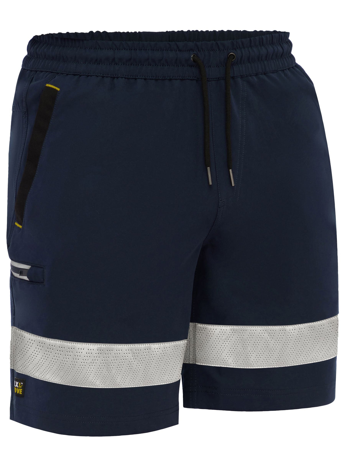 Stretch cargo short with reflective tape - Men's