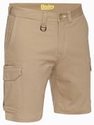 Stretch Cotton Drill Cargo Short - Men's