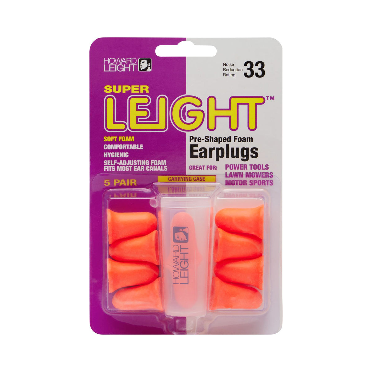Super Leight Blister Pack Foam Ear Plugs 5 Pairs - Ear Plugs