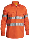 Taped Hi Vis Closed Front Drill Shirt - Men's