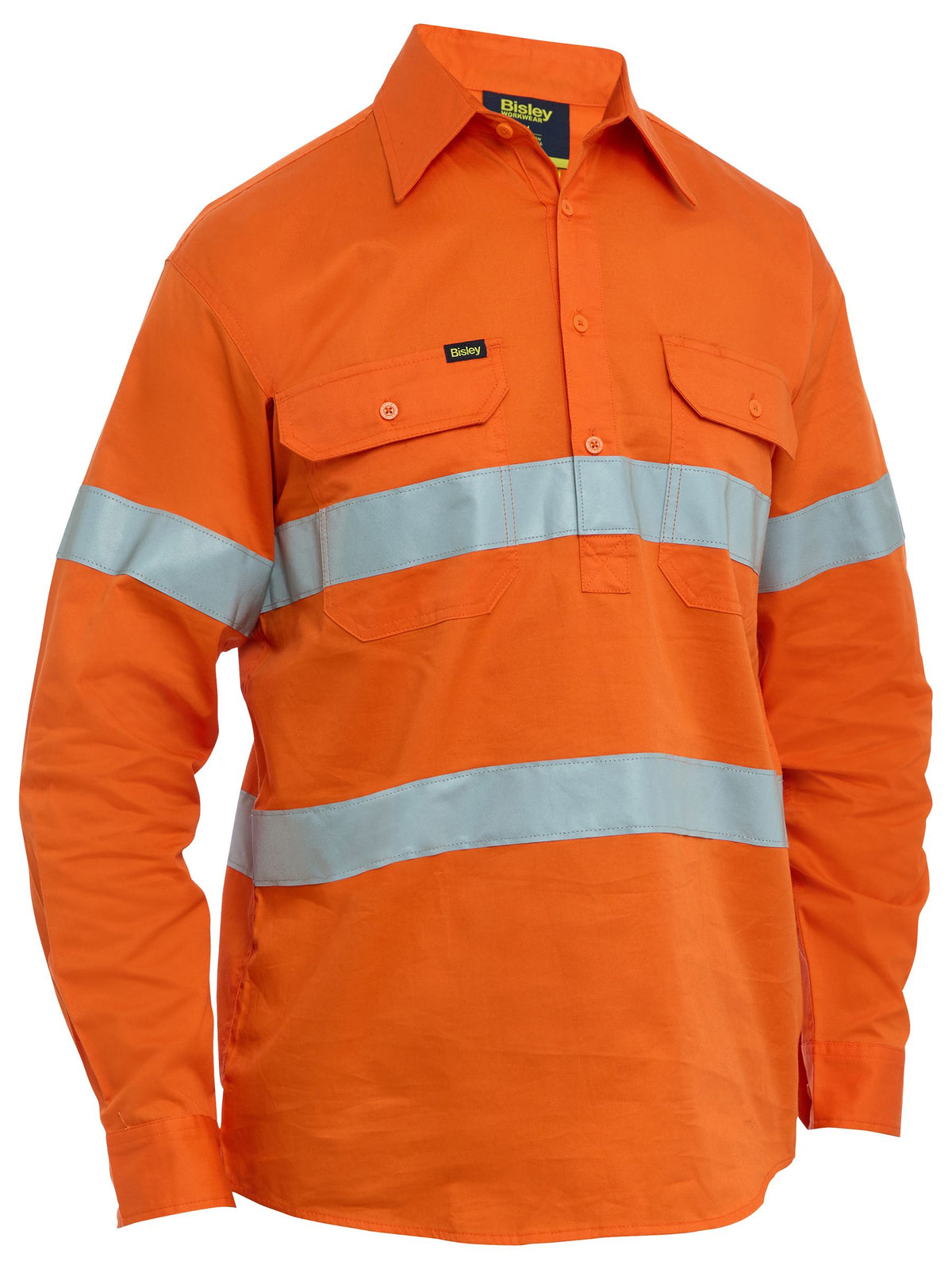 Taped Hi Vis Cool Lightweight Closed Front Shirt