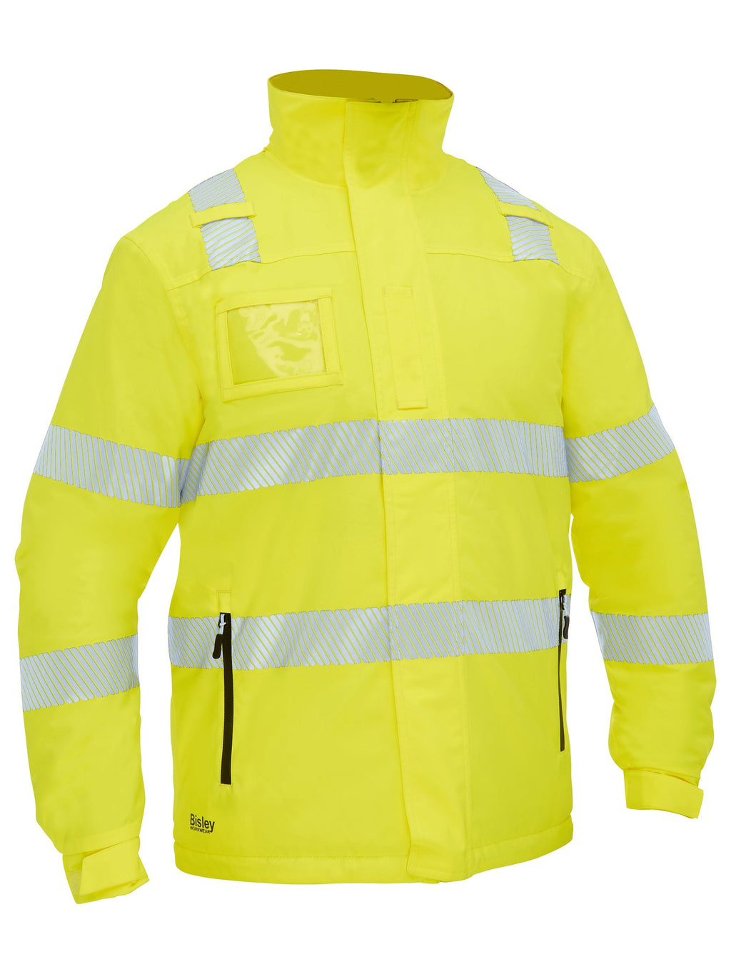 Taped Hi Vis Heated Jacket with Hood - Men's