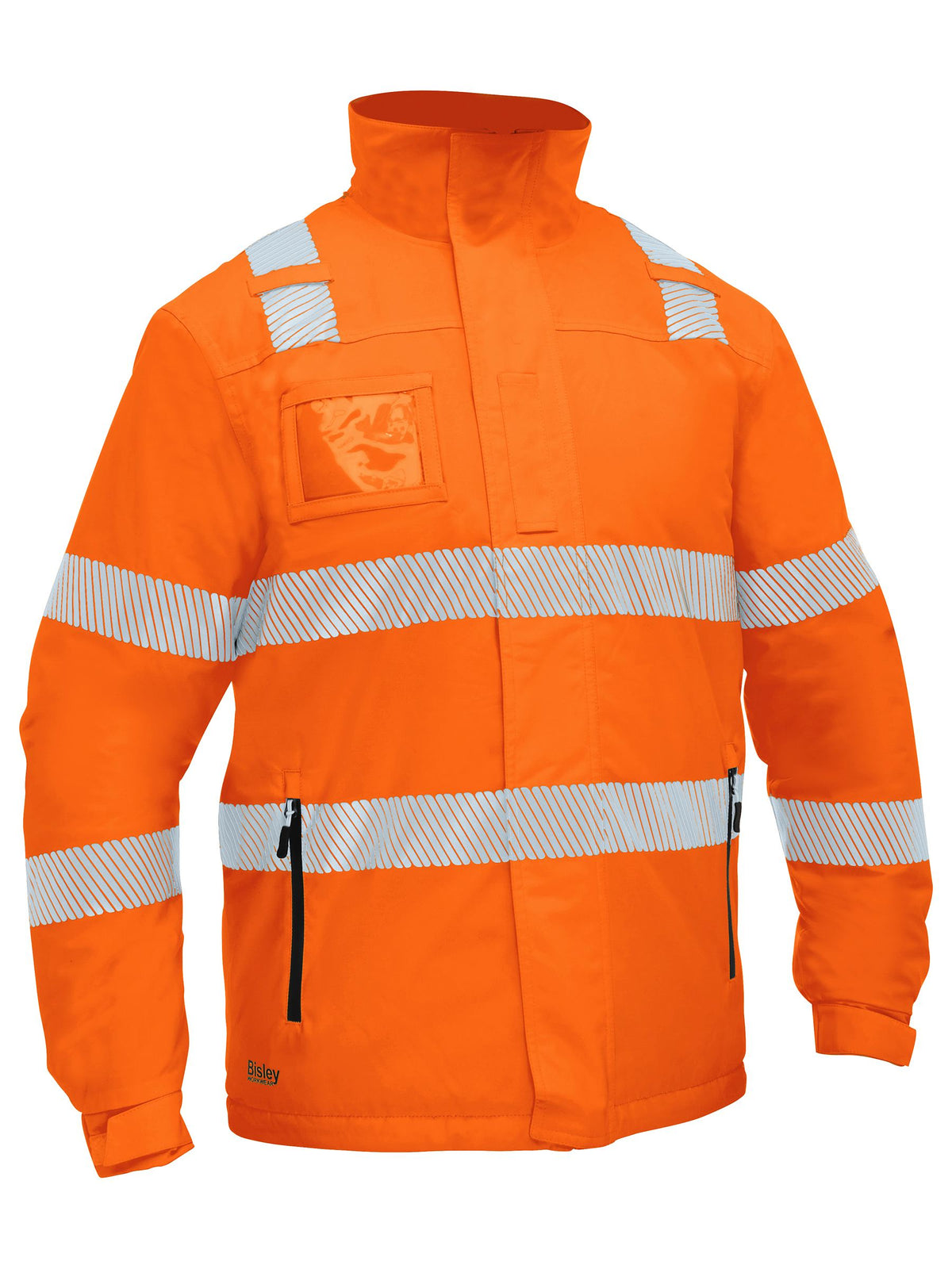 Taped Hi Vis Heated Jacket with Hood - Men's