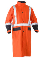 Taped Hi Vis Long Rain Coat - Men's