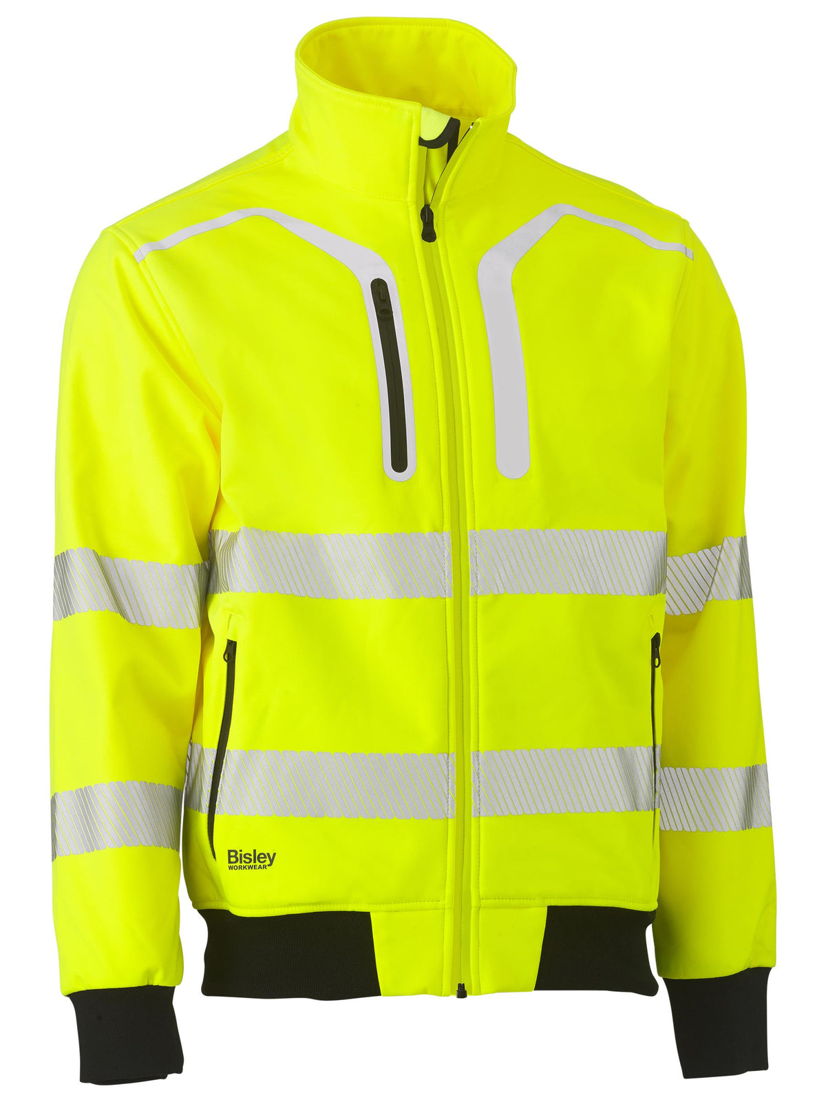 Taped Hi Vis Soft Shell Bomber Jacket - Men's
