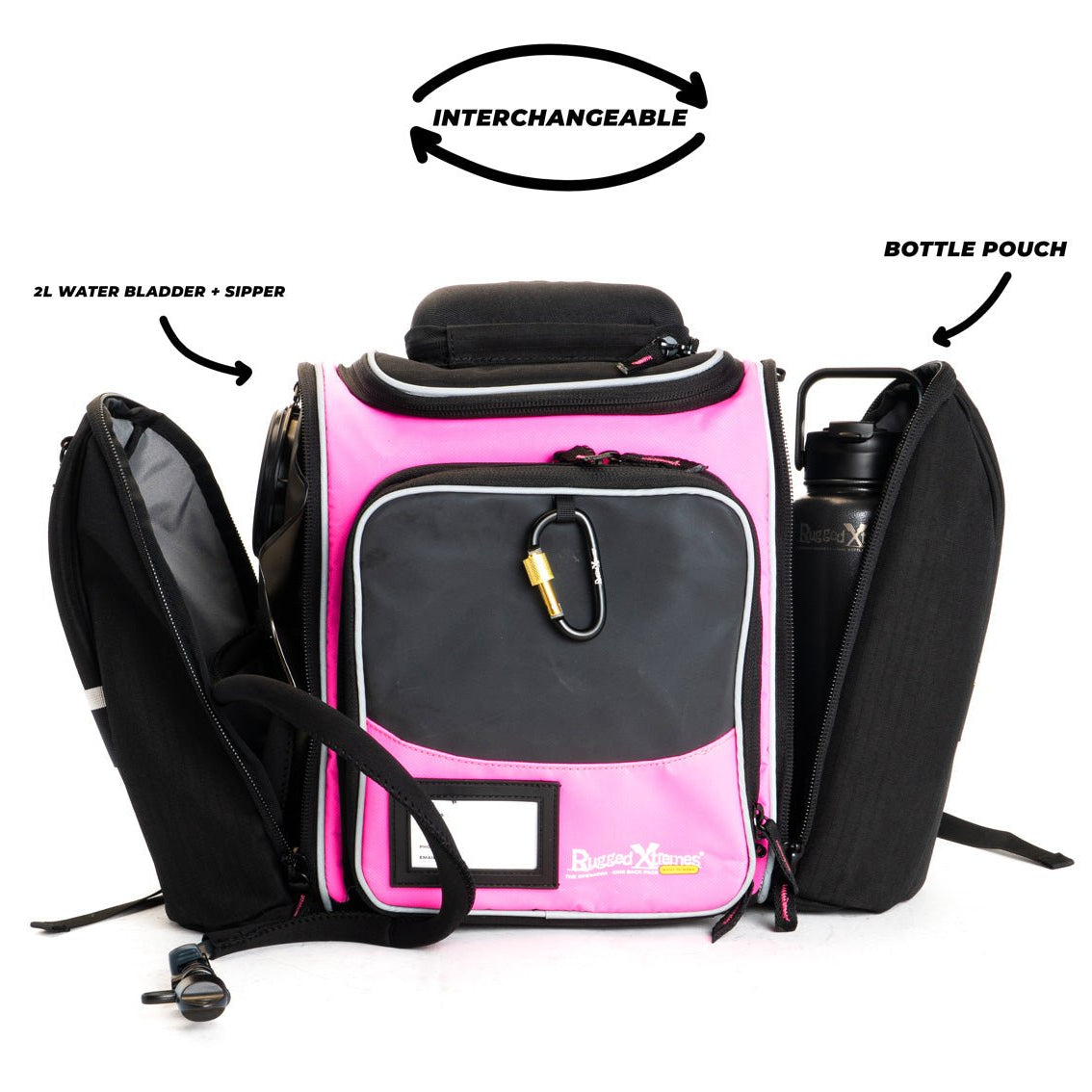 Rugged Xtremes THE OPERATOR - INSULATED MEALPREP / CRIB / BACKPACK WITH 2Ltr HYDRATION BLADDER PINK PCC RefTex™ NEW 2025