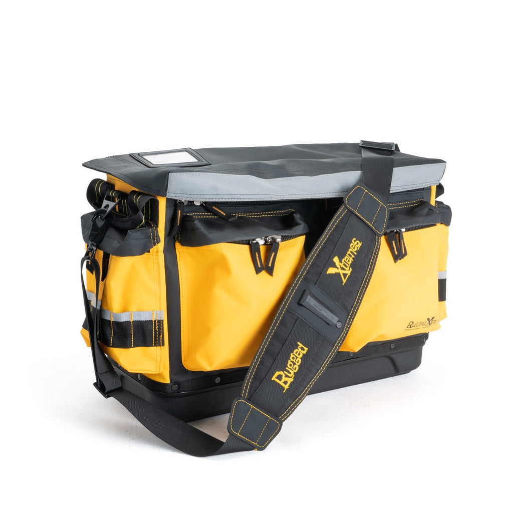 Rugged Xtremes PROFESSIONAL MED 500x200x350mm YEL/BLK PCC 35L 3.3kg 5020 HARD BASE + DBL POCK DIVIDER
