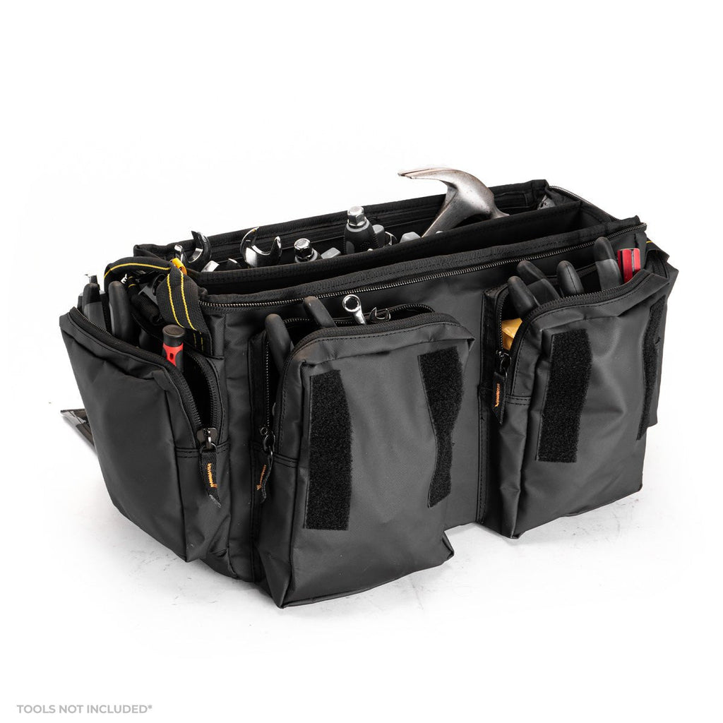 Rugged Xtremes B512 WORKMATE TOOL BAG 500 x 200 x 300mm BLACK PCC 30L + Pockets 2.8kg