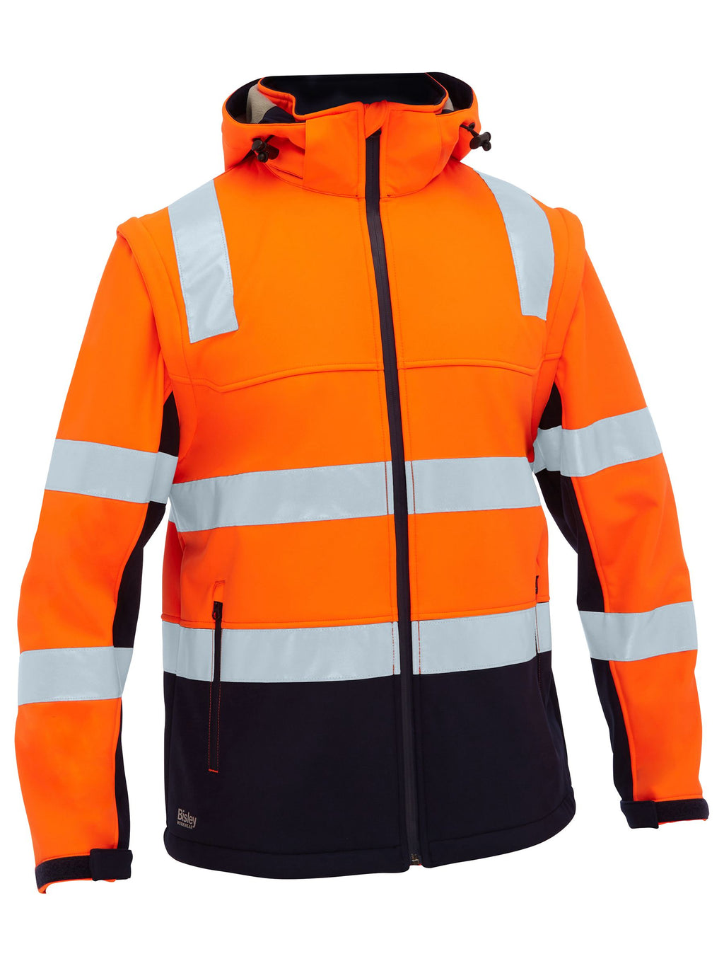 Two Tone Hi Vis 3 in 1 Soft Shell Jacket - Men's