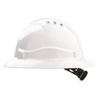 V6 Hard Hat Unvented Full Brim Ratchet Harness - Head