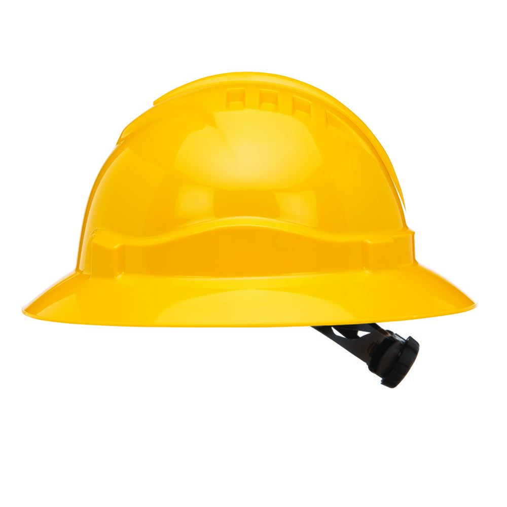 V6 Hard Hat Unvented Full Brim Ratchet Harness - Head
