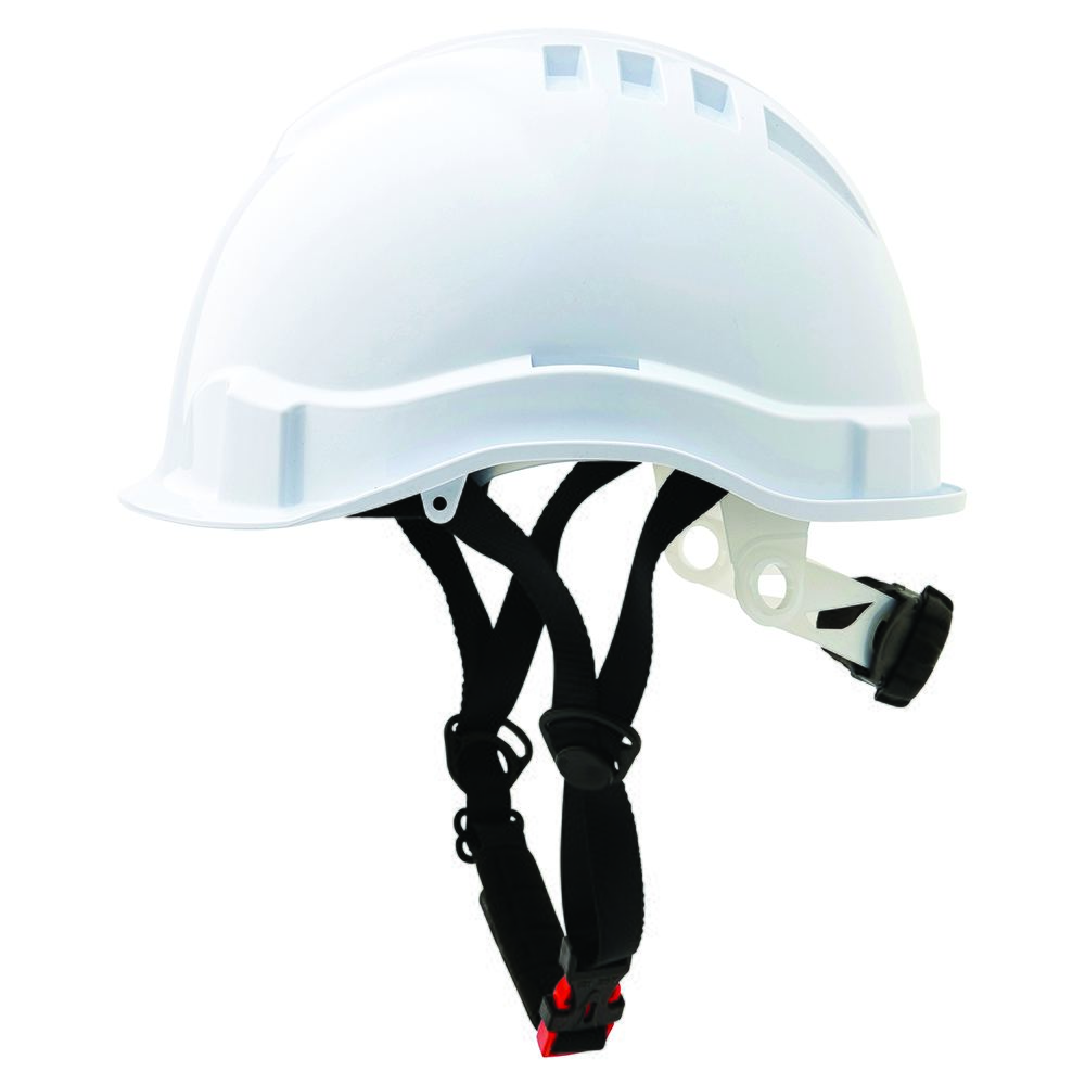 V6 Hard Hat Unvented Micro Peak Ratchet Harness Linesman - Head