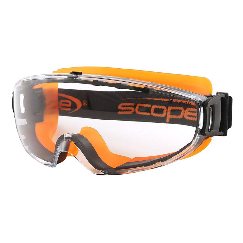 Velocity Xtreme Orange Frame Safety Goggles - Eye Protection