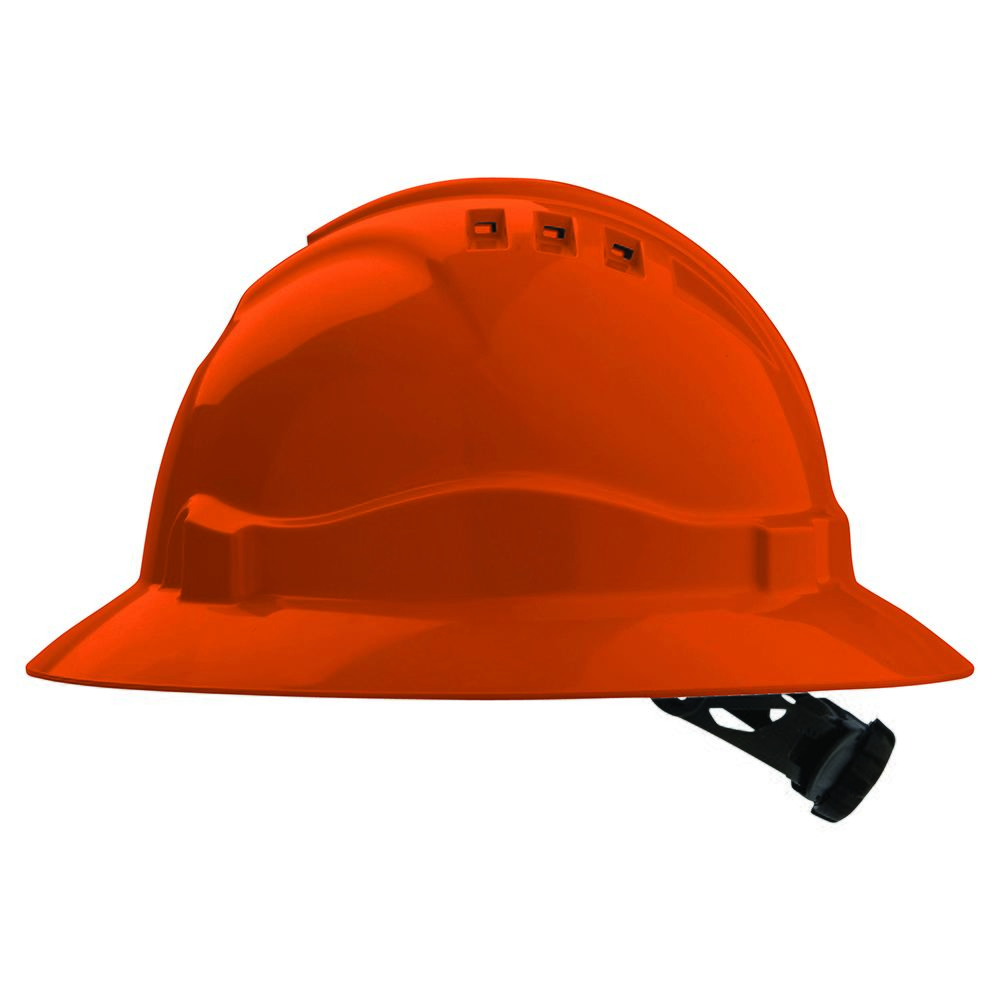 Vented Hard Hat with Full Brim - Head