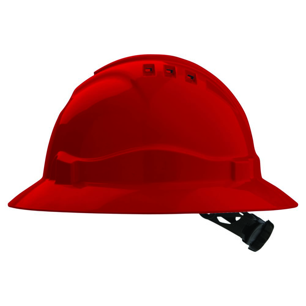 Vented Hard Hat with Full Brim - Head