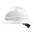 Vented Hard Hat with Full Brim - Head