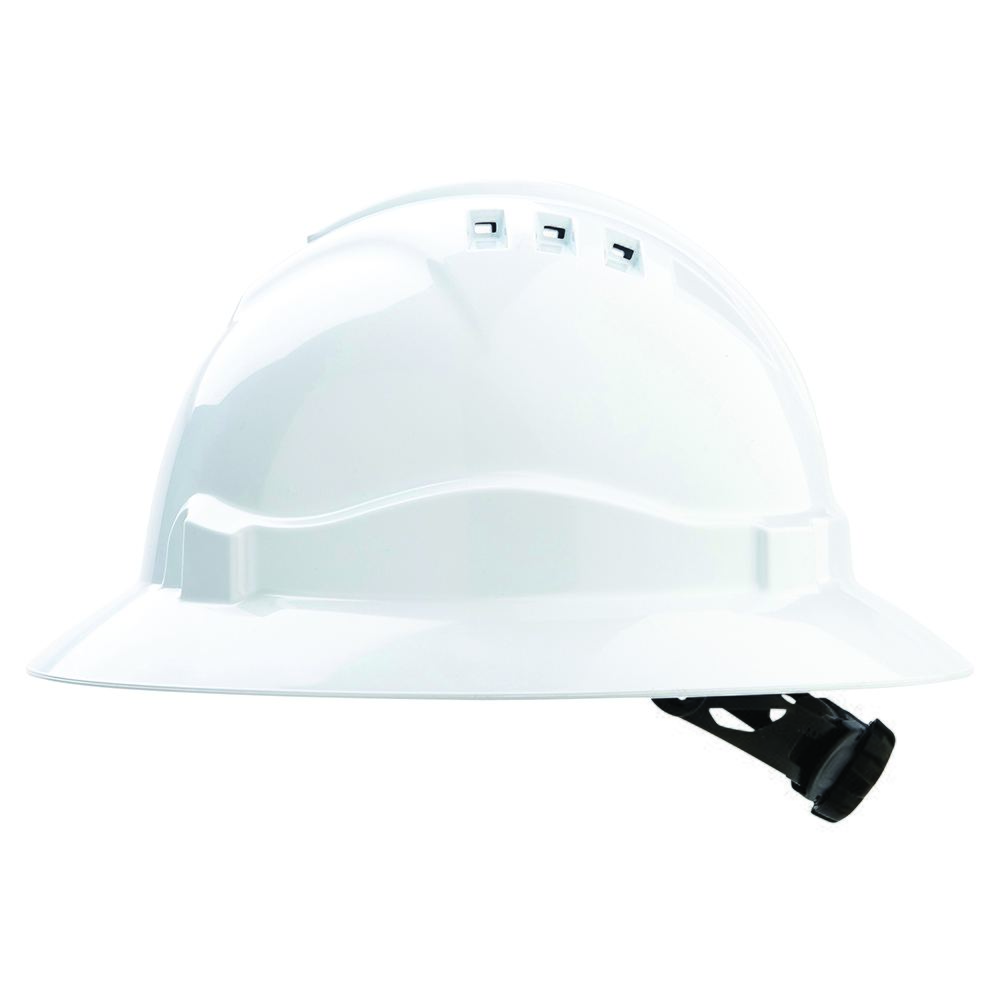 Vented Hard Hat with Full Brim - Head