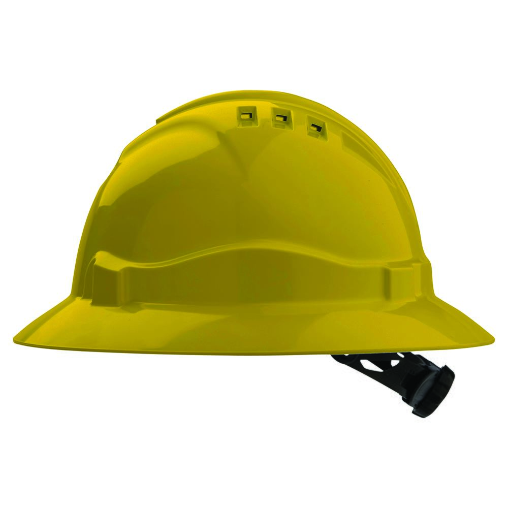 Vented Hard Hat with Full Brim - Head