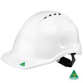 Vented Hard Hat with Sliplock Harness - Safety Equipment