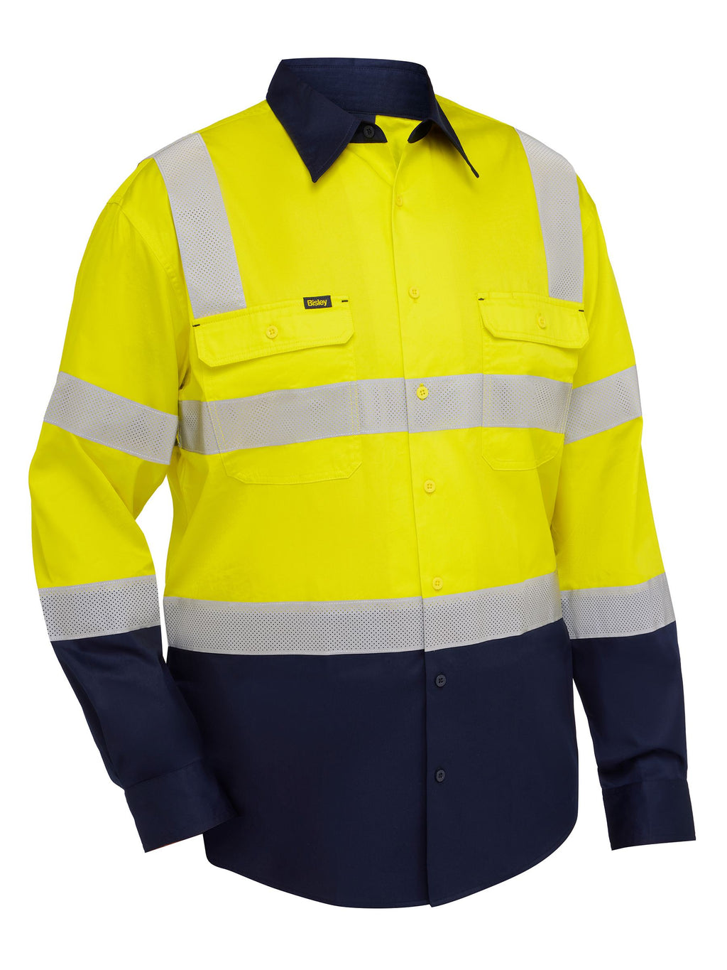 Vented Hi Vis Work Shirt - Men's