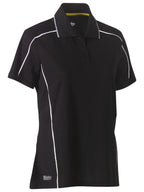 Women's Cool Mesh Polo with Reflective Piping - Women's