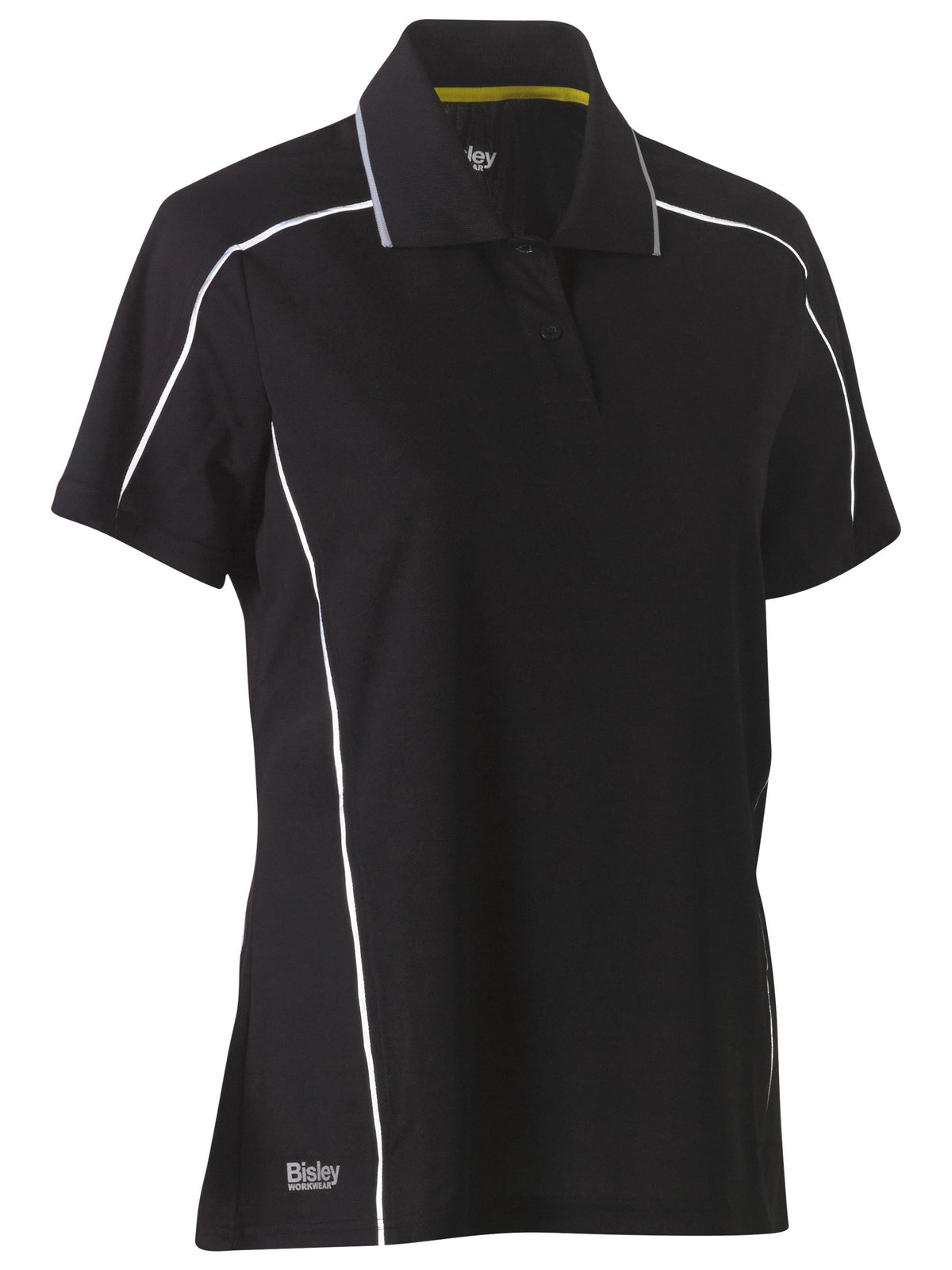 Women's Cool Mesh Polo with Reflective Piping - Women's