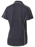Women's Cool Mesh Polo with Reflective Piping - Women's