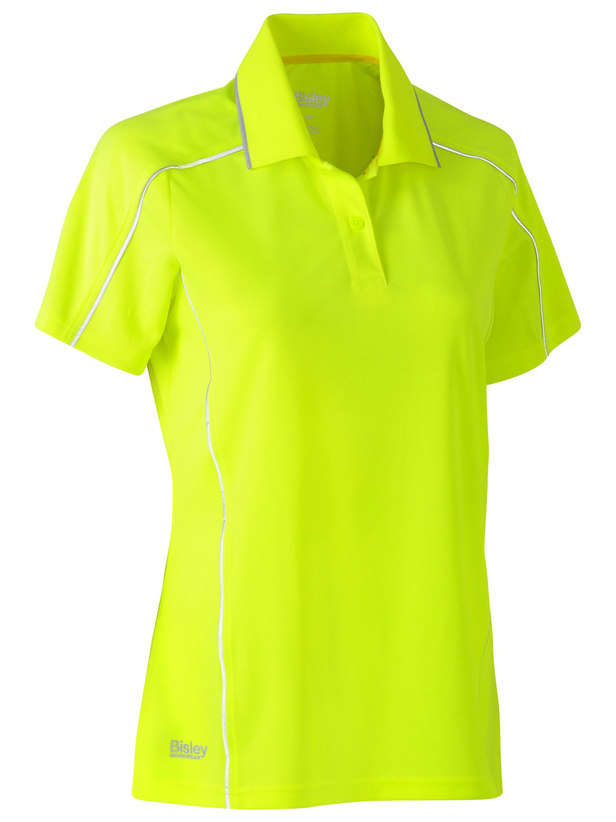 Women's Cool Mesh Polo with Reflective Piping - Women's