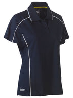 Women's Cool Mesh Polo with Reflective Piping - Women's